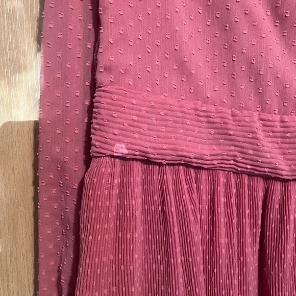 Zara Pink Surplice Ruffle Polka Dot Mini Dress - Picture 13 of 15